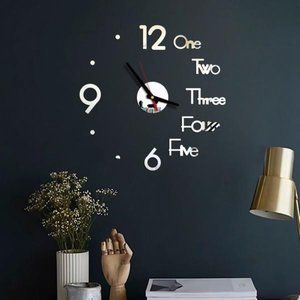 1 Set DIY Digital Wall Clock 3D